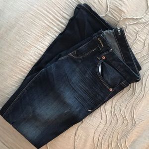 Express Dark Wash Skinny Jeans (8R)